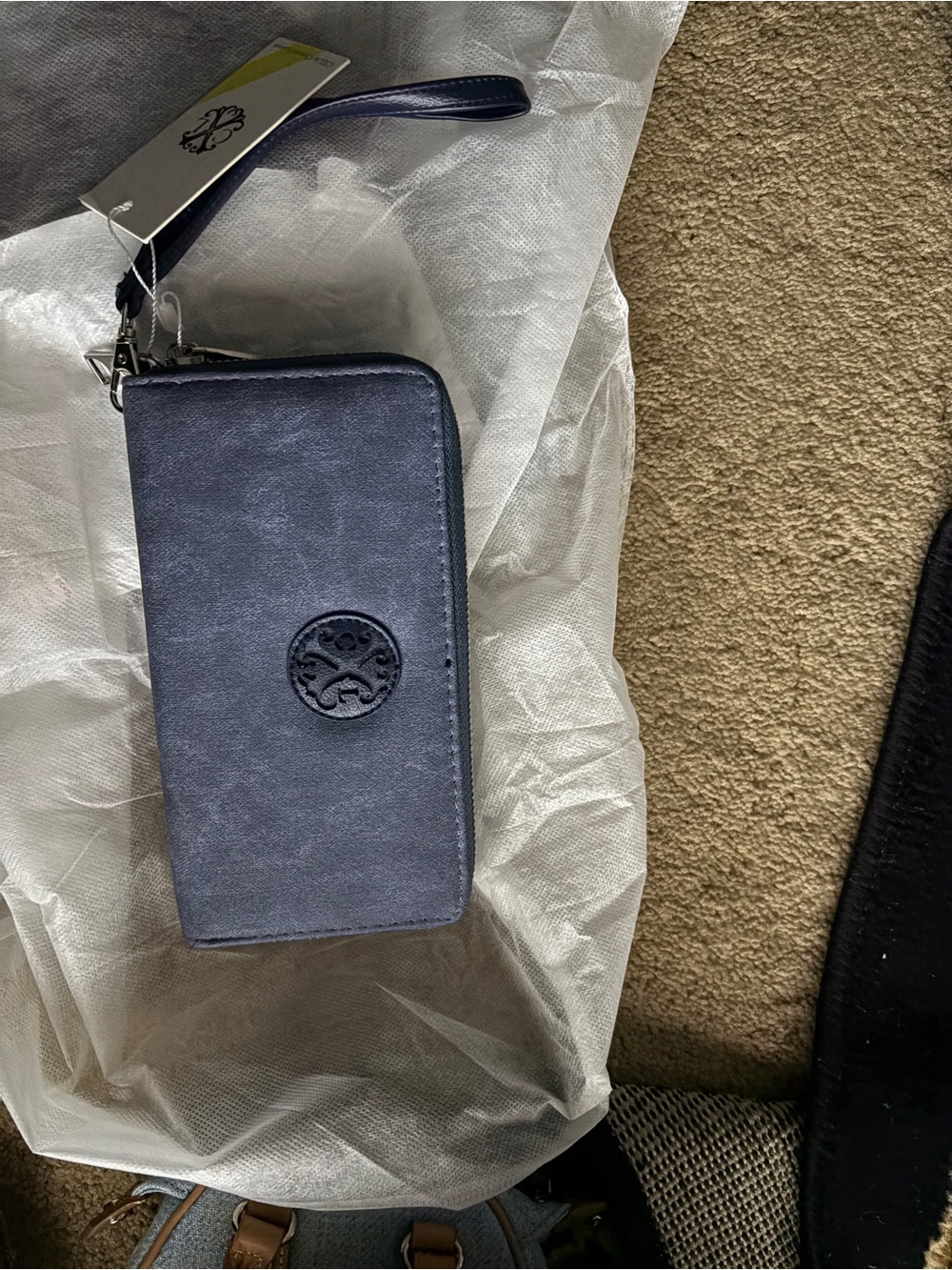 New cxl double zipper Christian Lacroix wallet